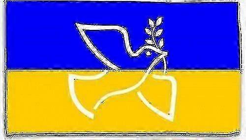 2025 ukraine flag flag (approx. 150x100cm) dove of peace with branch high quality