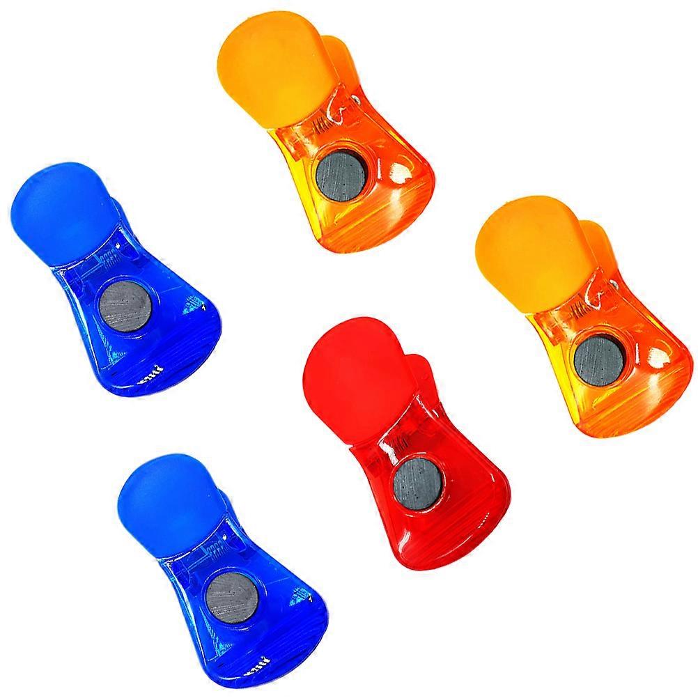Packet Clips Sealing Clips Office Use Assorted Color Magnet Clothespin 5Set