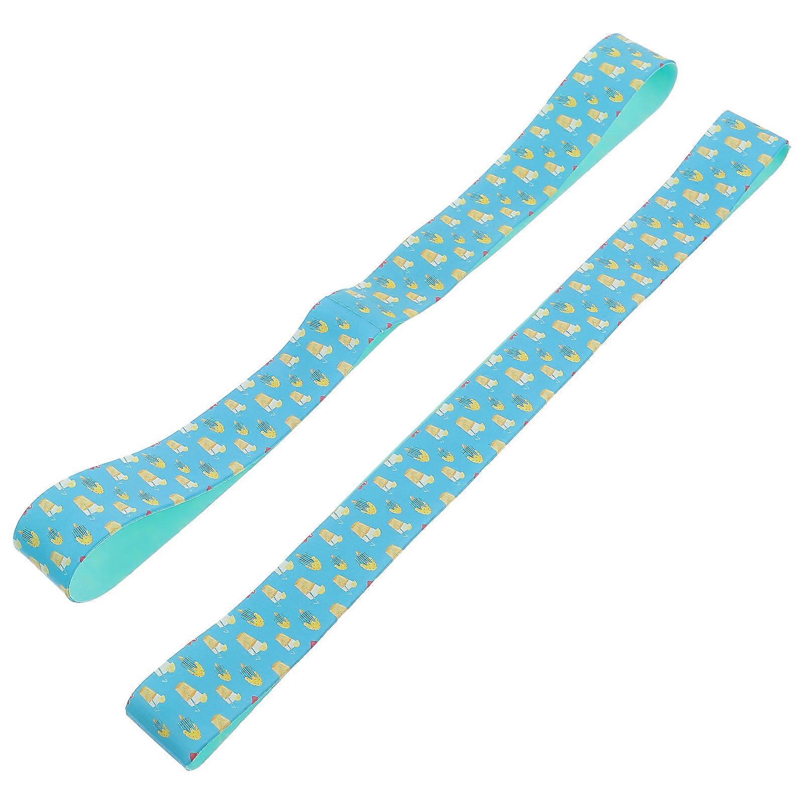 Elastic Beach Chair Towel Bands Towel Fixing Bands Beach Chair Straps As Shown Ice Cream Pattern Simple And Generous Design 2Pcs