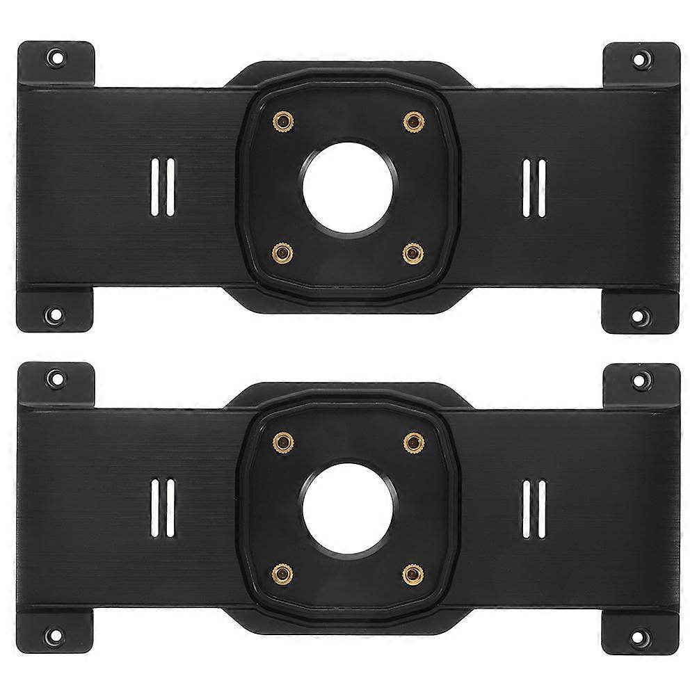 Camera Plate Holder Car Backup Camera Mount Plate for Drivers Wide Compatibility Sleek Black 2Pcs