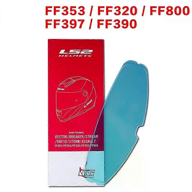 LS2 Visors Suitable for FF320 Stream FF353 Rapid FF328 FF800 Motorcycle Helmet Replace Extra Lens Black Iridium Silver