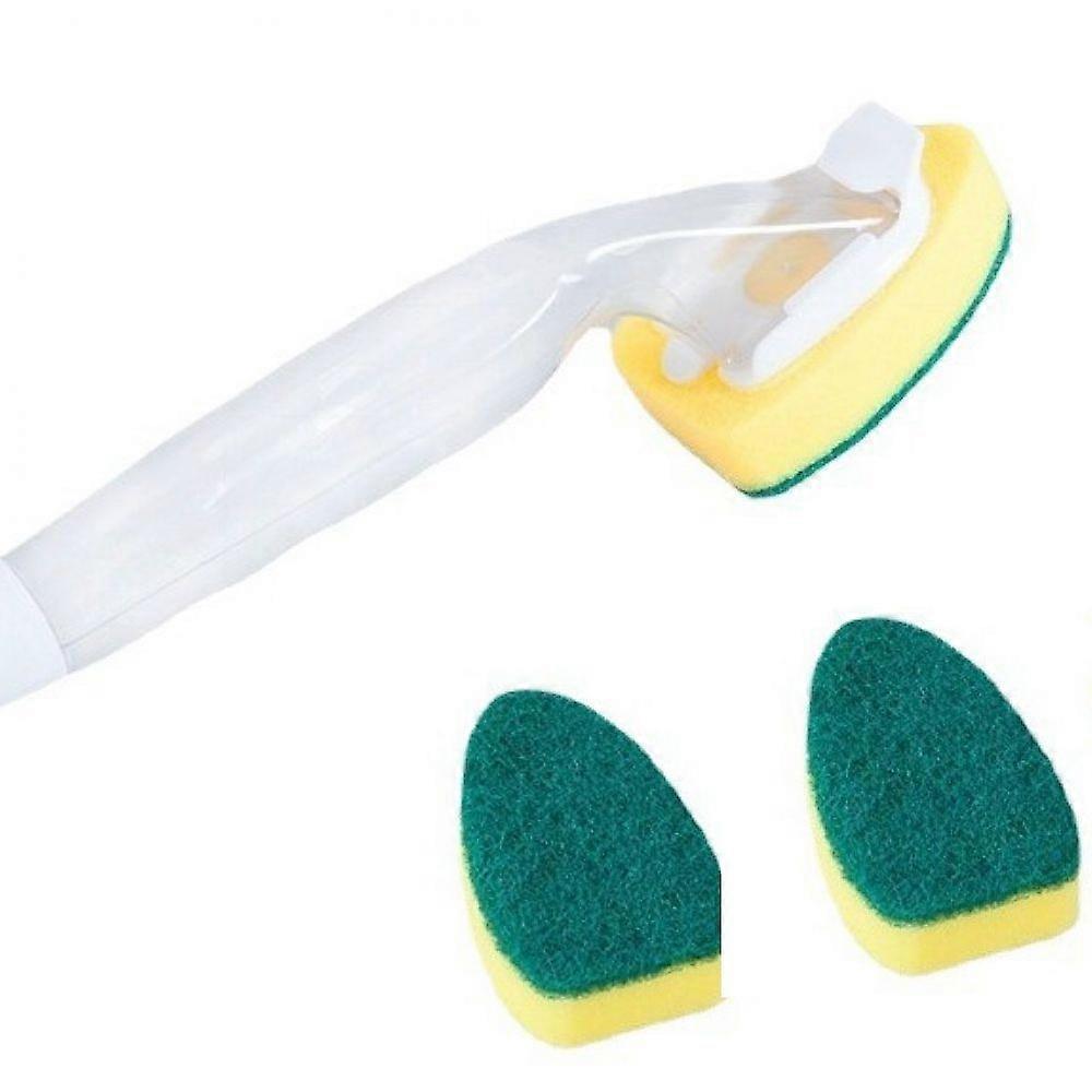 Soap Dispensing Dish Brush, Refillable Liquid Soap Handle, 1 Pack