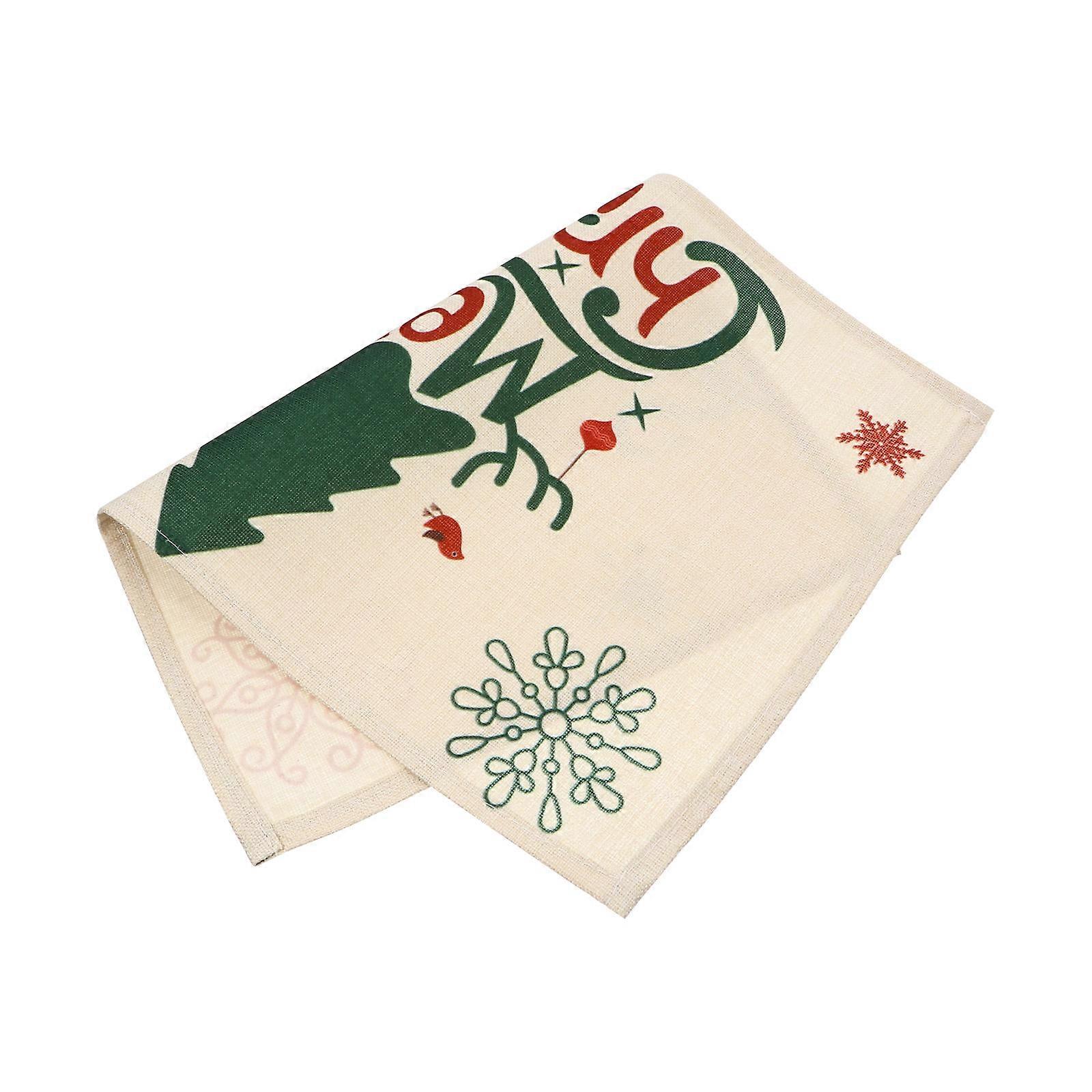 Table Decoration Linen Table Mat Assorted Color Christmas Dining Room Protective Scratches 44.00X28.00X0.10CM 1Pc