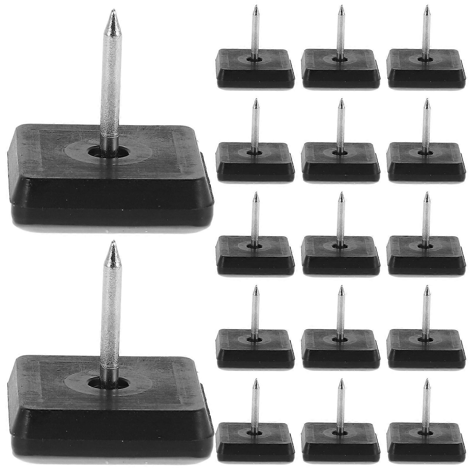 Nail On Furniture Sliders Chair Leg Floor Protectors for Carpet PTFE Material Easy Mobility 20Pack