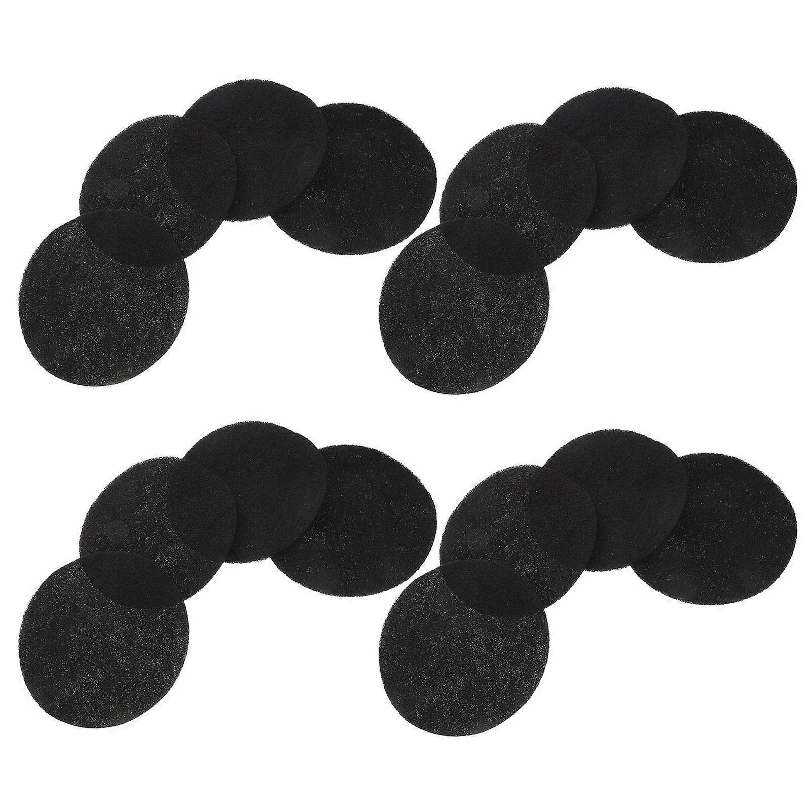 Trash Can Odor Absorbing Filters 12Pcs Kitchen Use Compost Filter Pads Black Carbon Fiber For Users