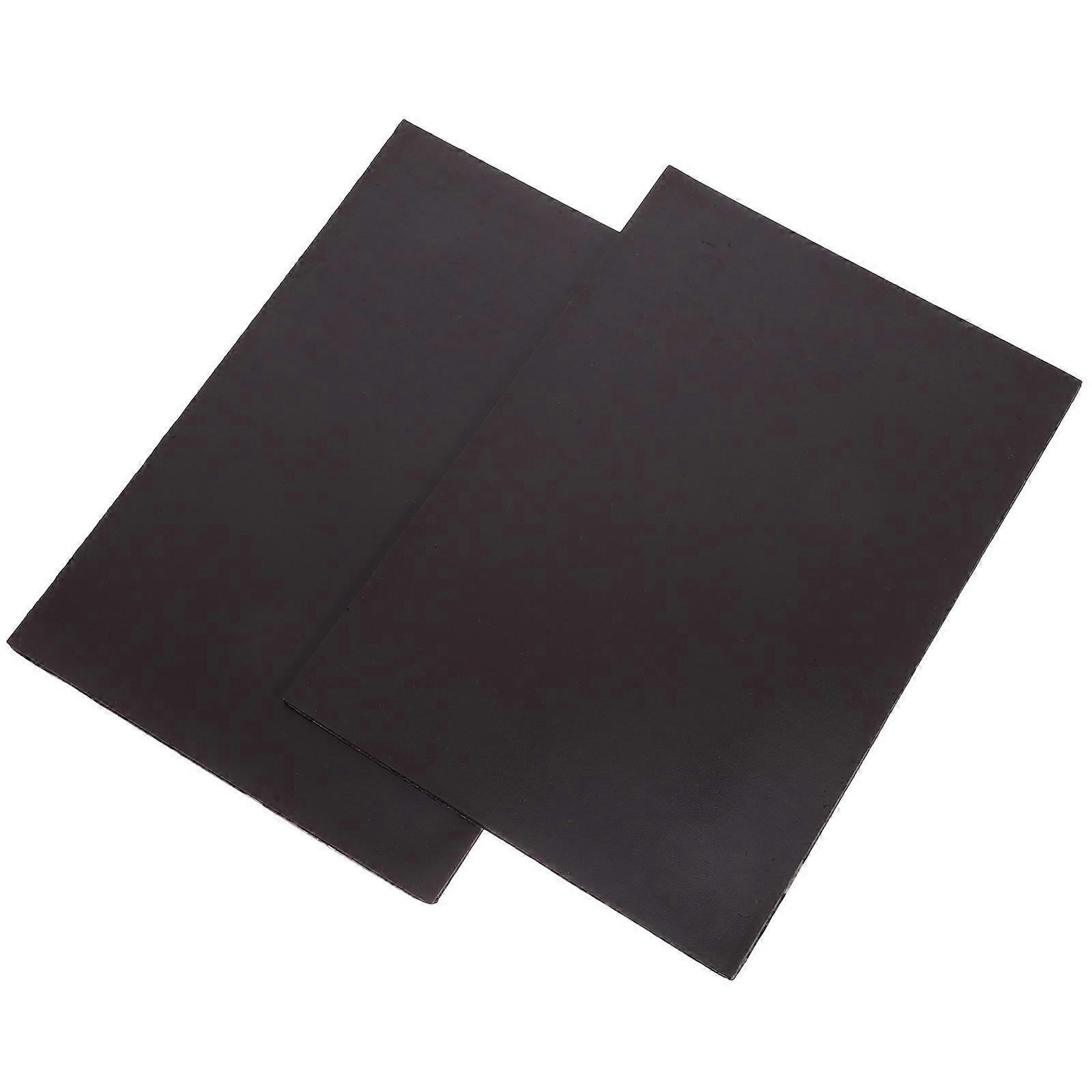 Adhesive Magnet Sheets 2Set Flexible Magnet Sheet Black For DIY Crafts Kitchen Use