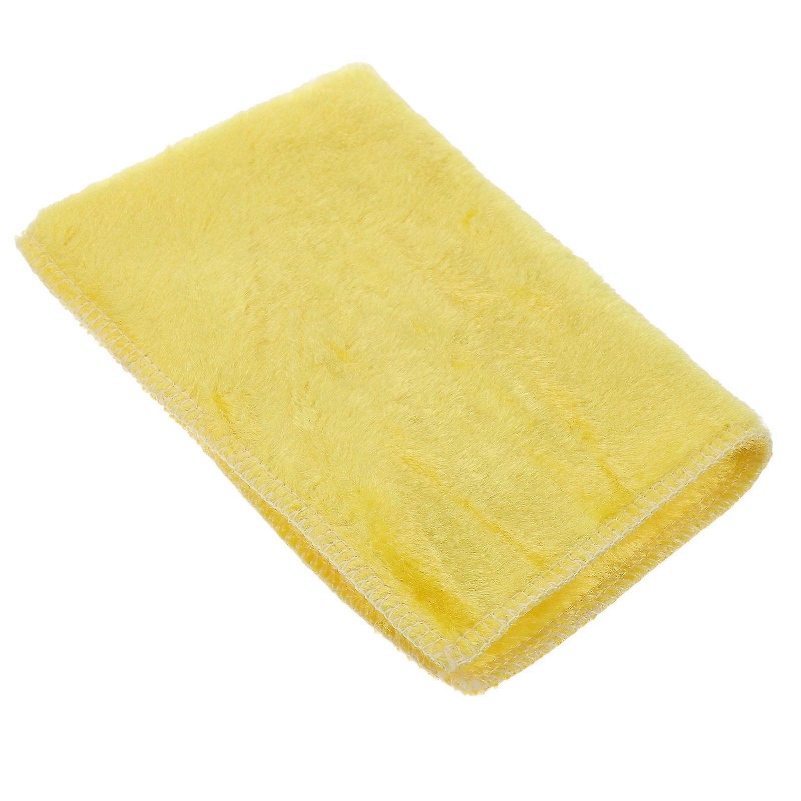 Scrub Pads For Dishes Non-Scratch Wood Fiber Scouring Pad Rectangle Shape Korean Style Kitchen Towel 8.9 6.9 0.1In 1Pcs