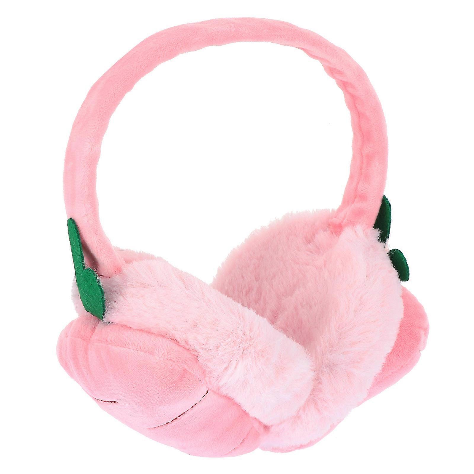 Childrens Warm Ear Muffs Carrot Shape Winter Style Fabric Earmuff Cold Weather Protection 1Set