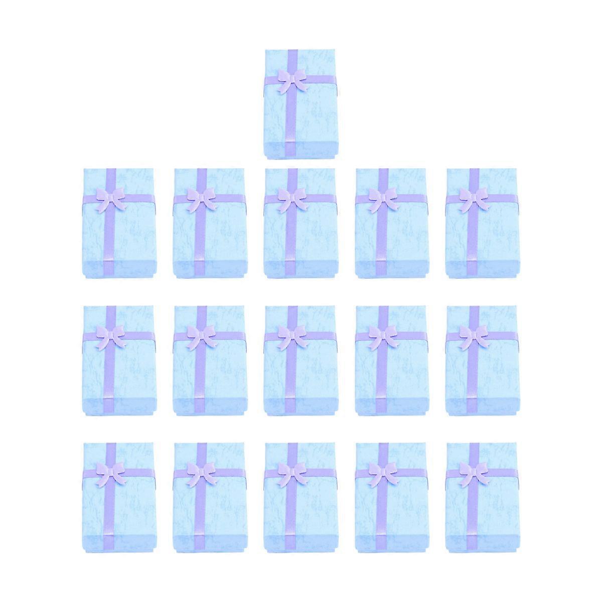 صناديق المجوهرات عرض حالة الحماية من الخدوش الحالية التعبئة والتغليف لقلادة أقراط سوار 16Pack