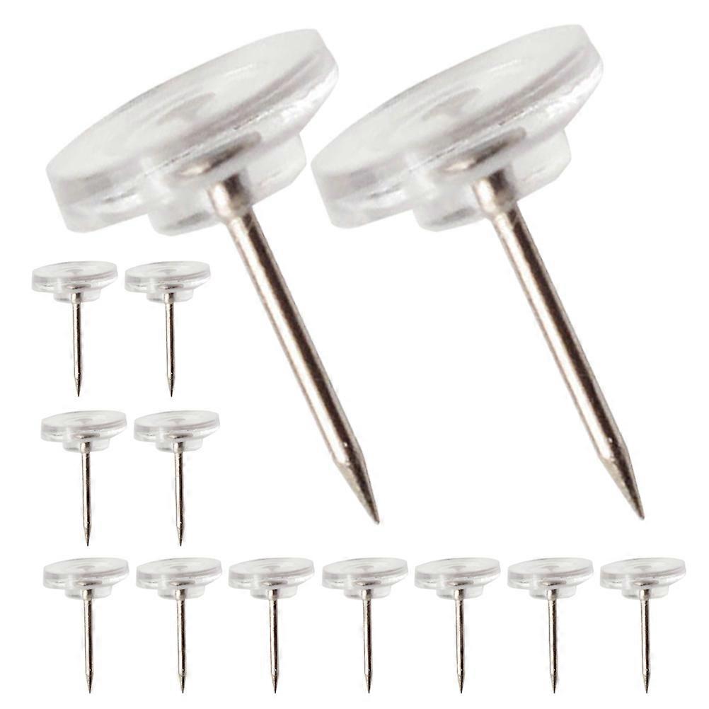 Push Pins For Map Clear Pushpins Thumb Tacks Bulletin Thumbtacks Map Thumbtacks Art Projects Transparent 1.60X1.20X1.10CM Wallpaper Fixing 50Set