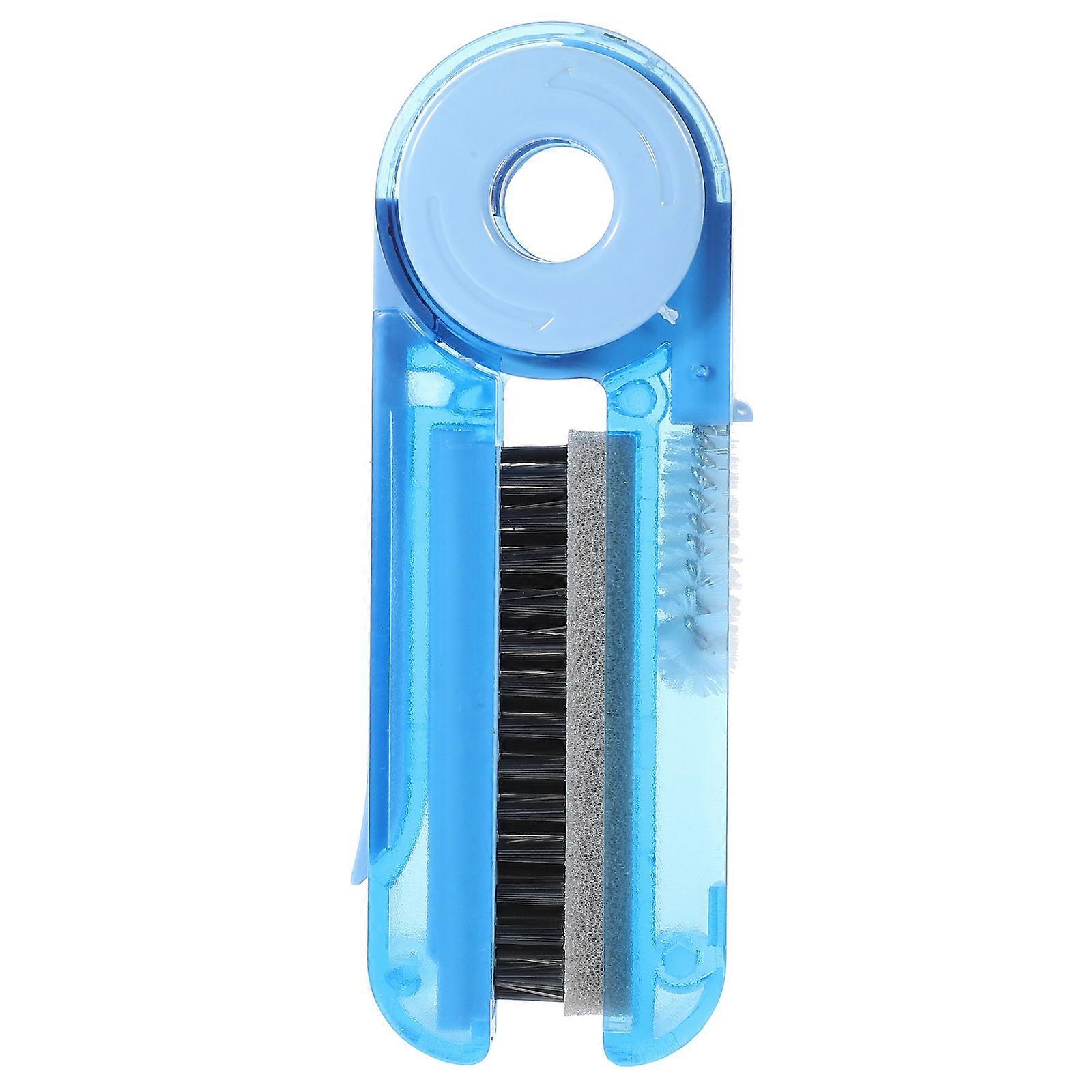 Foldable Cup Brush Multi-Functional Bottle Cup Cleaning Tool Blue 10.00X3.80X2.50cm Thorough Cleaning 1Set