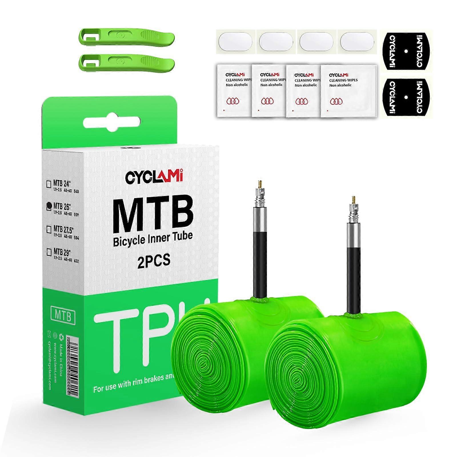 Ultralight MTB Inner Tube 26 x 1.9-2.5 Presta Valve 45mm For Mountain Bikes