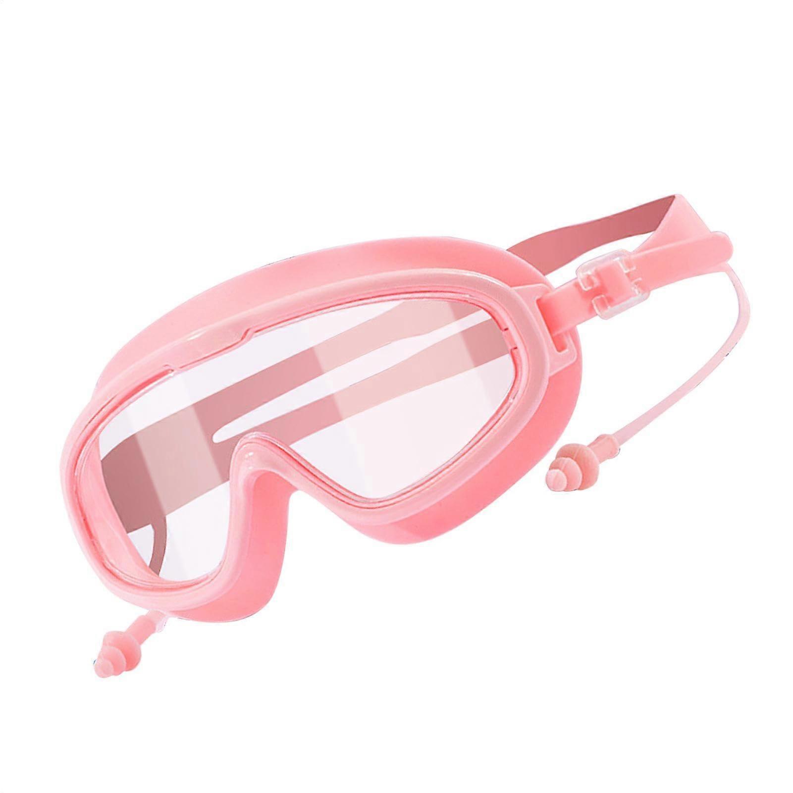 Goggle Swimming Kid Lightweight Anti-Fog Diving Goggles for Children, Small Size, Light Red, Non-Leak Design