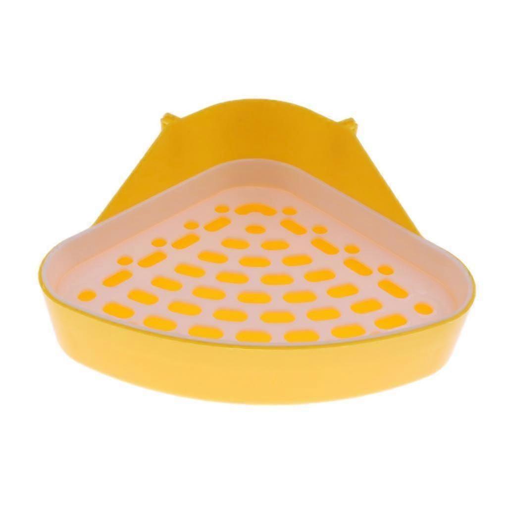 Kafes Köşe Tuvalet İdrar Tuvalet Tuvalet Lazımlık Tavşan Kum Tepsisi Tip 1 - Sarı