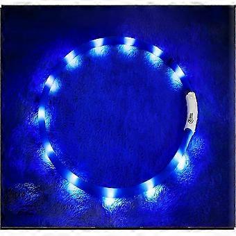 LED Dog Collar,USB Rechargeable Glowing Dog Collars, Light Up Collar Improved Pet Safety