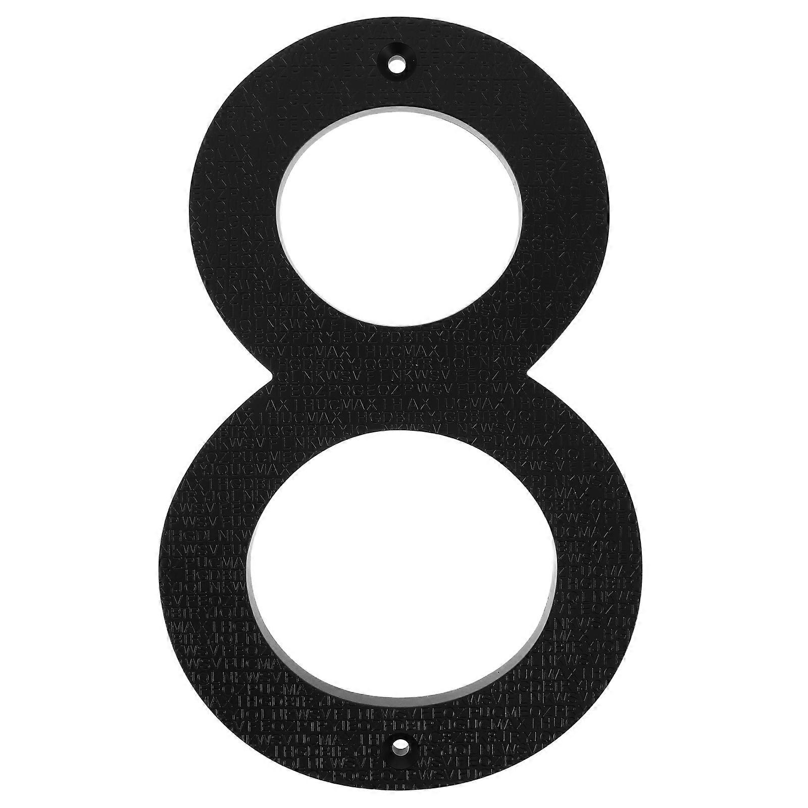 Modern Floating House Number Sign Black Decorative Address Plaque for Mailbox Hotel School Stylish Visible Versatile