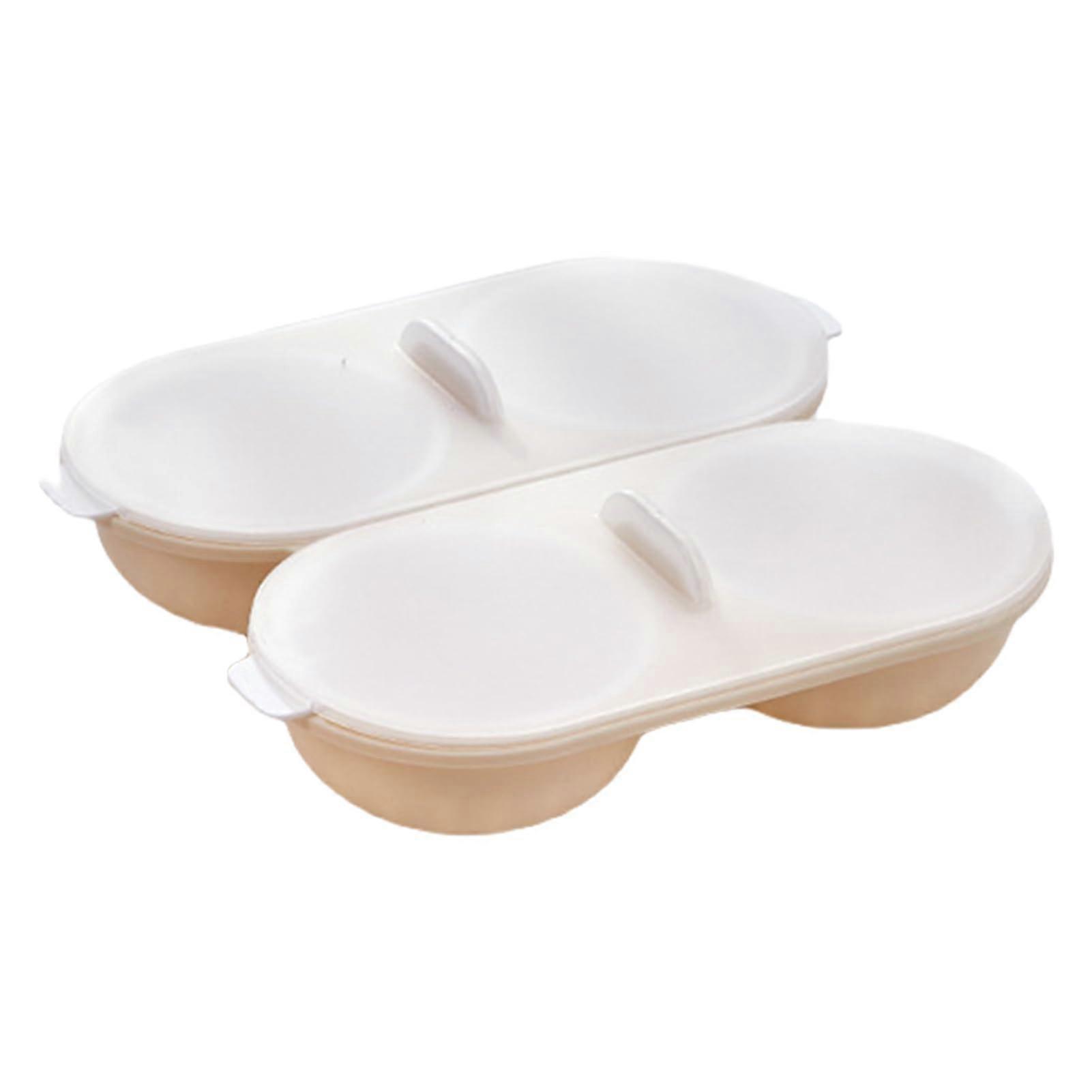Microwave Egg Cooker, 4 Eggs Poached Egg Mould, Egg Poacher, Egg Steamer, Egg Steamer, Kitchen Cooking Tool, BPAFree (4 Compartments)