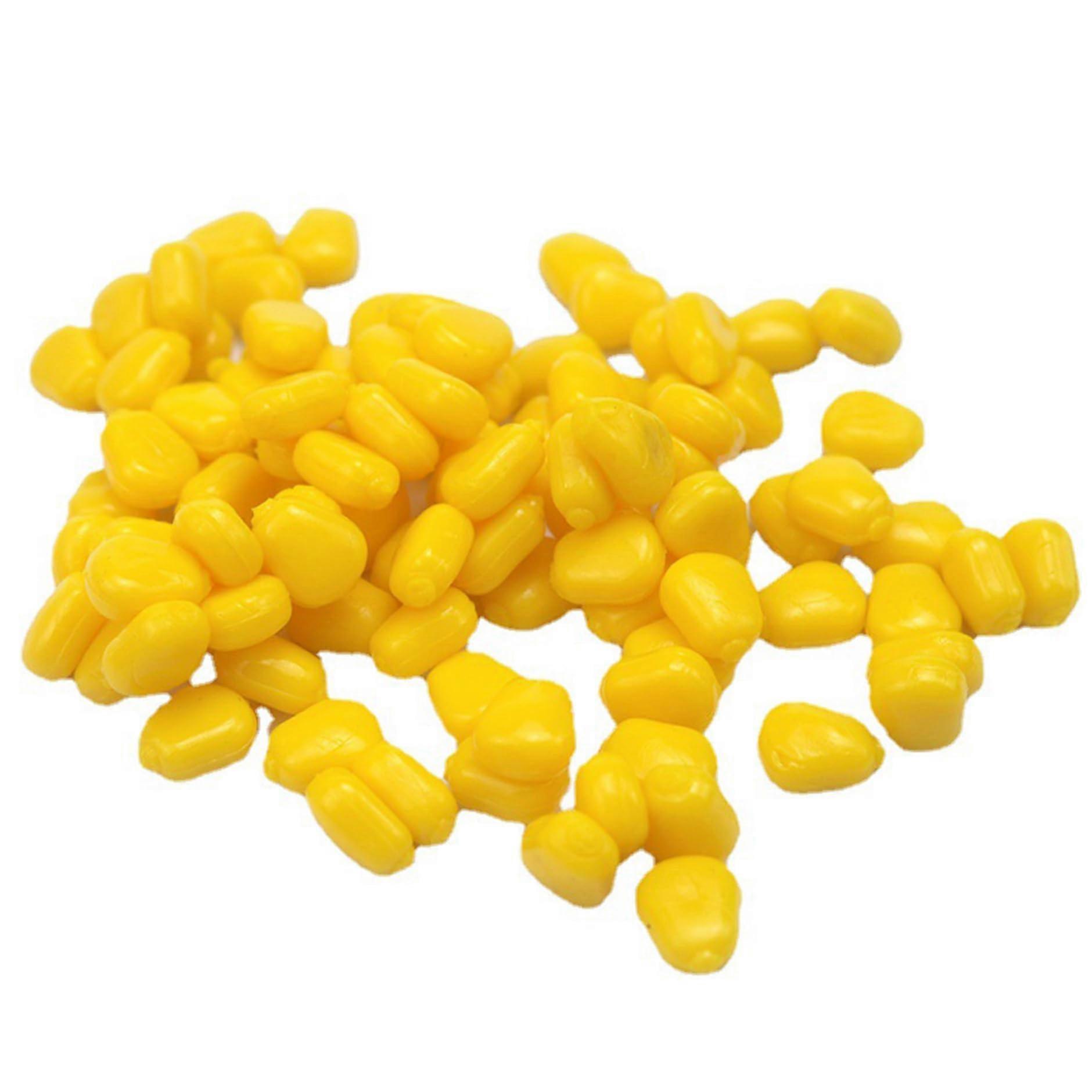 Silicone Fake Corn Soft Bait 200 Pieces Floating Carp Bait with Beautiful Fishing Bait for Carp Fishing Trout Cat Fish