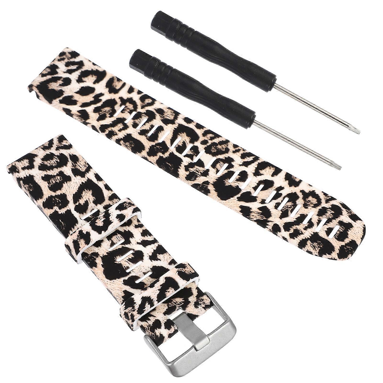 Elastic Watch Bands for Watches Daily Use Leopard Brown 22x25cm Lightweight 1Pc