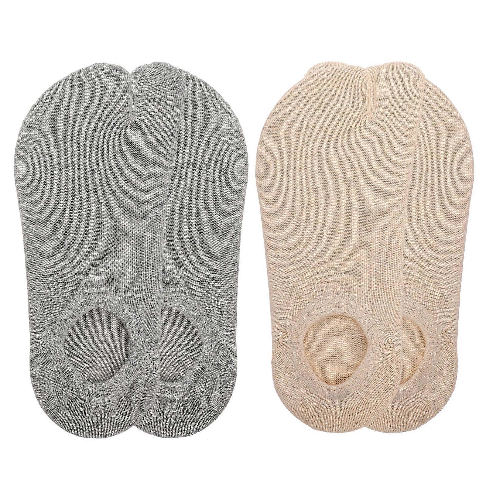Split Toe Socks Short Cuff Unisex Cotton Slip-Resistant Moisture-Wicking 2 Pairs Everyday Use