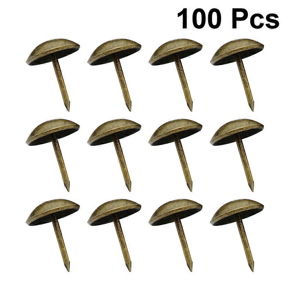 Large Upholstery Studs Iron Made Round Nail For Furniture And Diy Projects 10X15Mm 100Pcs