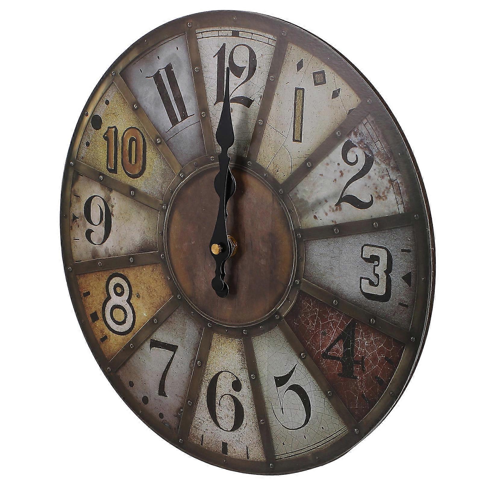 1 Pc Silent Retro Wall Clock European Style Decorative Wall Hanging Clock
