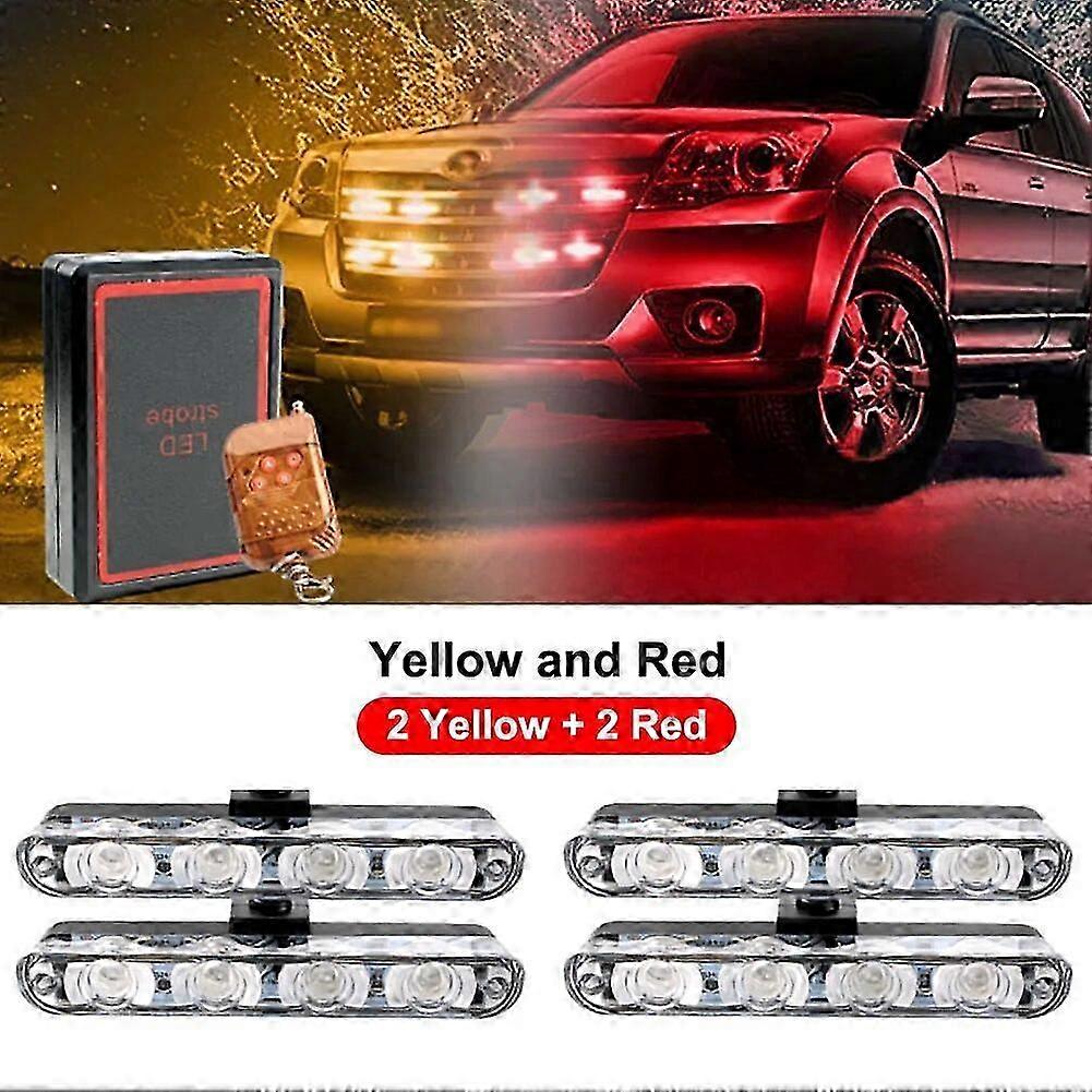 12V 16W Emergency Warning Light for Vehicles with Remote Control Signal Beacon and Flashing Lamps