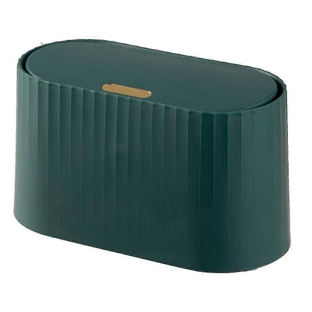 Mini Trash Can Small Waste Bin Desktop Garbage Basket Home,A