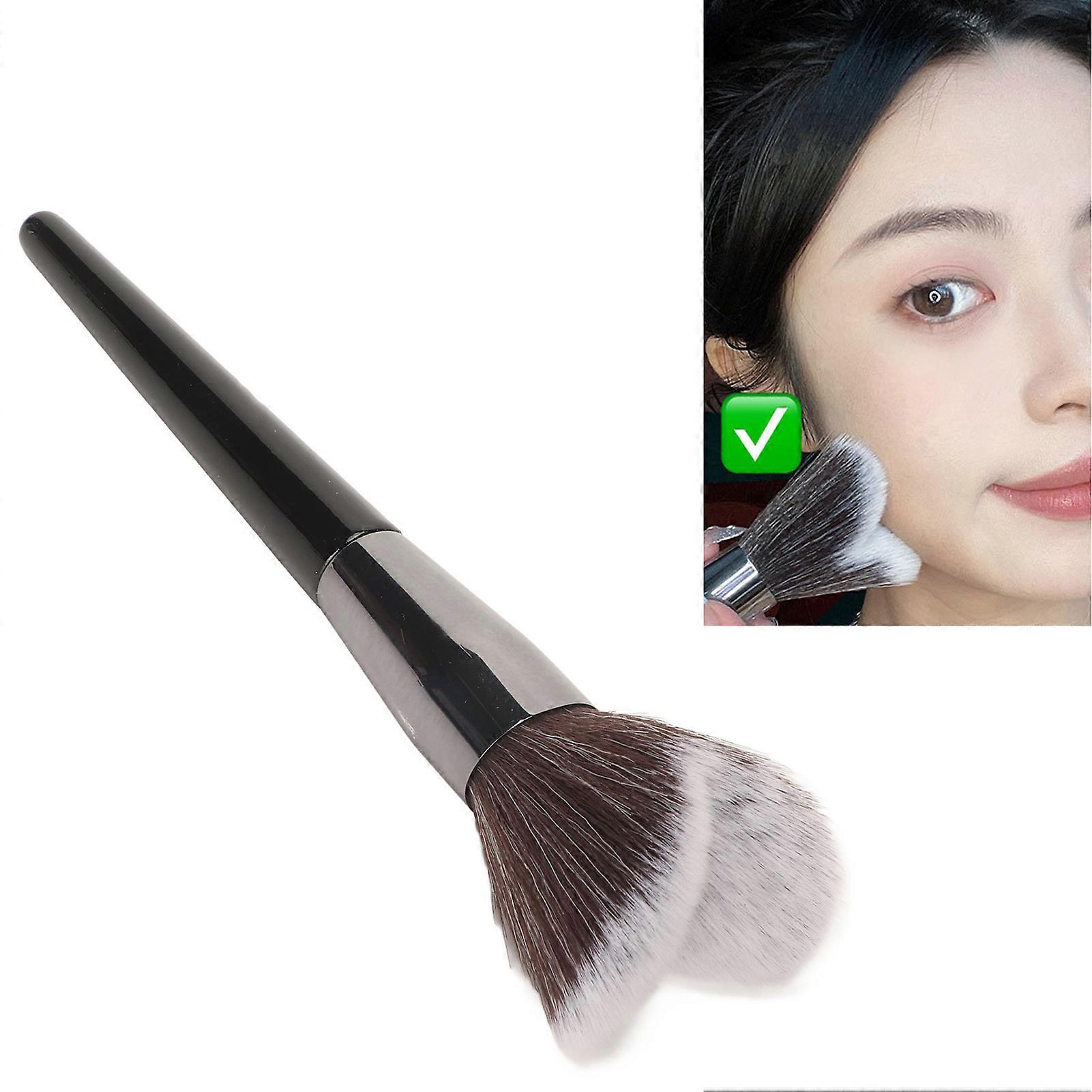 Heart Shaped Large Face Shadowing Brush Soft Hair ABS Handle