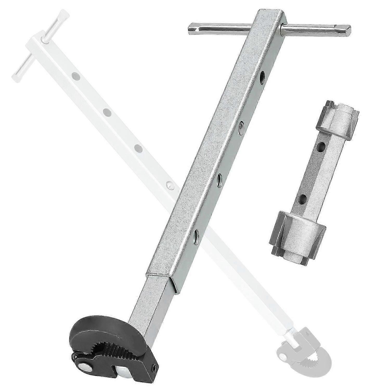 Telescoping Basin Wrench Adjustable 3/8' to 1-1/4' Jaw Capacity Tub Drain Remover Wrench Sink Wrench Professional Plumber Wrench Tool Set