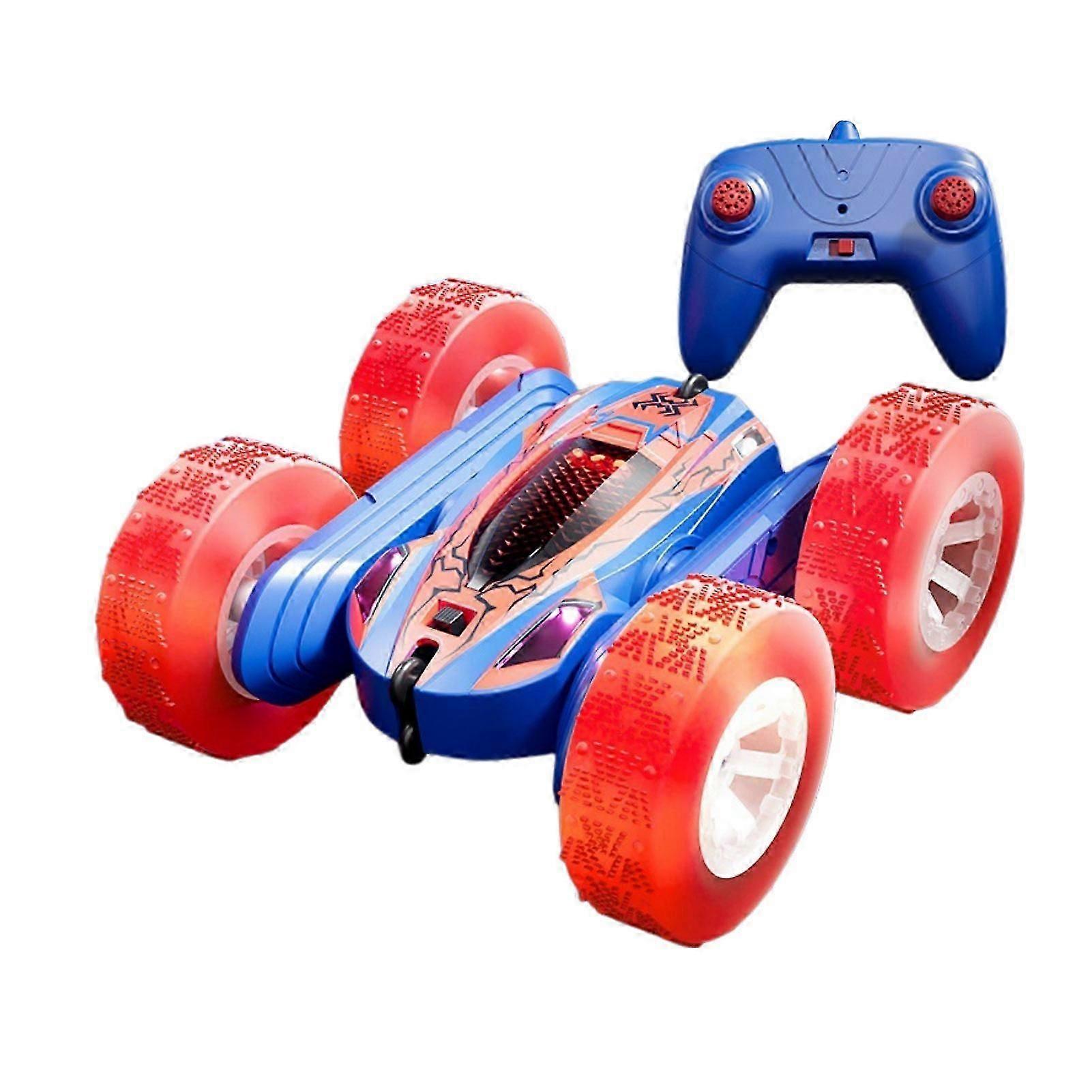 RC-Stunt Car Toy Double-Sided Vehicles 360 Rotation with LED Light for Children