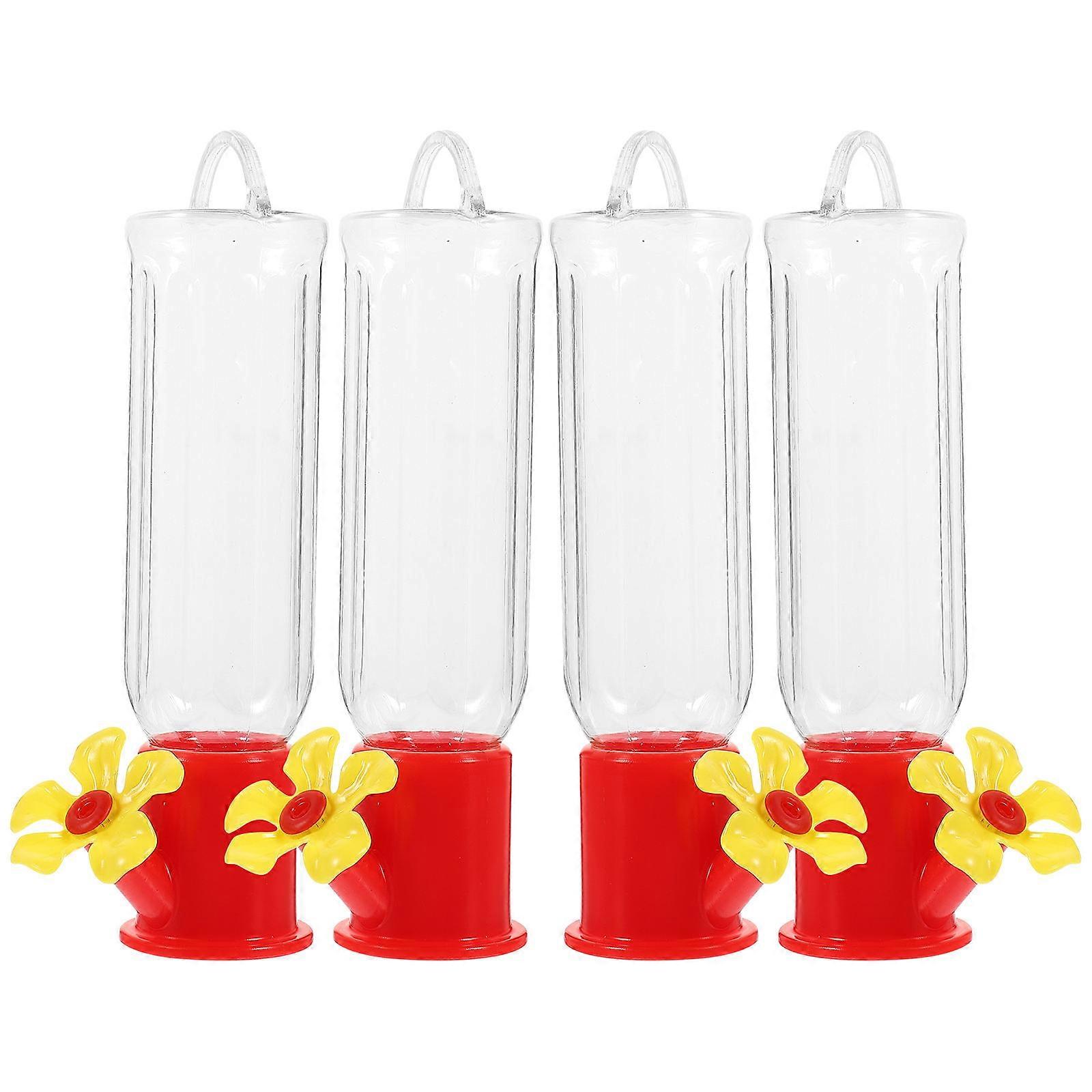Hummingbird Feeder Plastic Hanging Bird Feeders for Storage Use 4Pcs