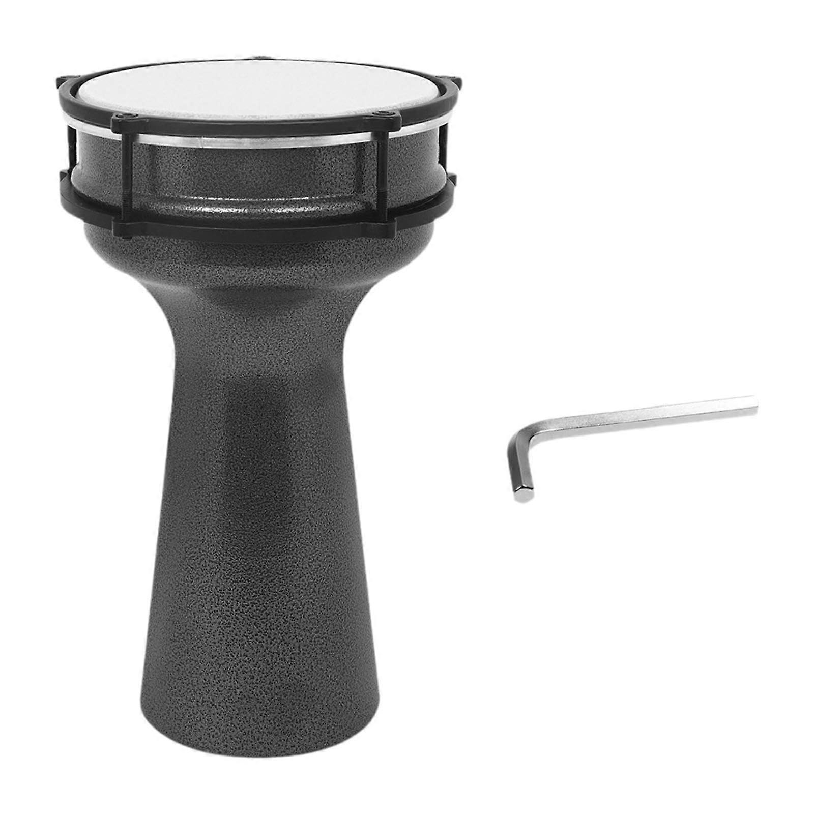 Doumbek Aluminum Percussion Instrument Gift Portable Lightweight Turkish Doumbek Drum Goblet Drum for Adults and Professionals