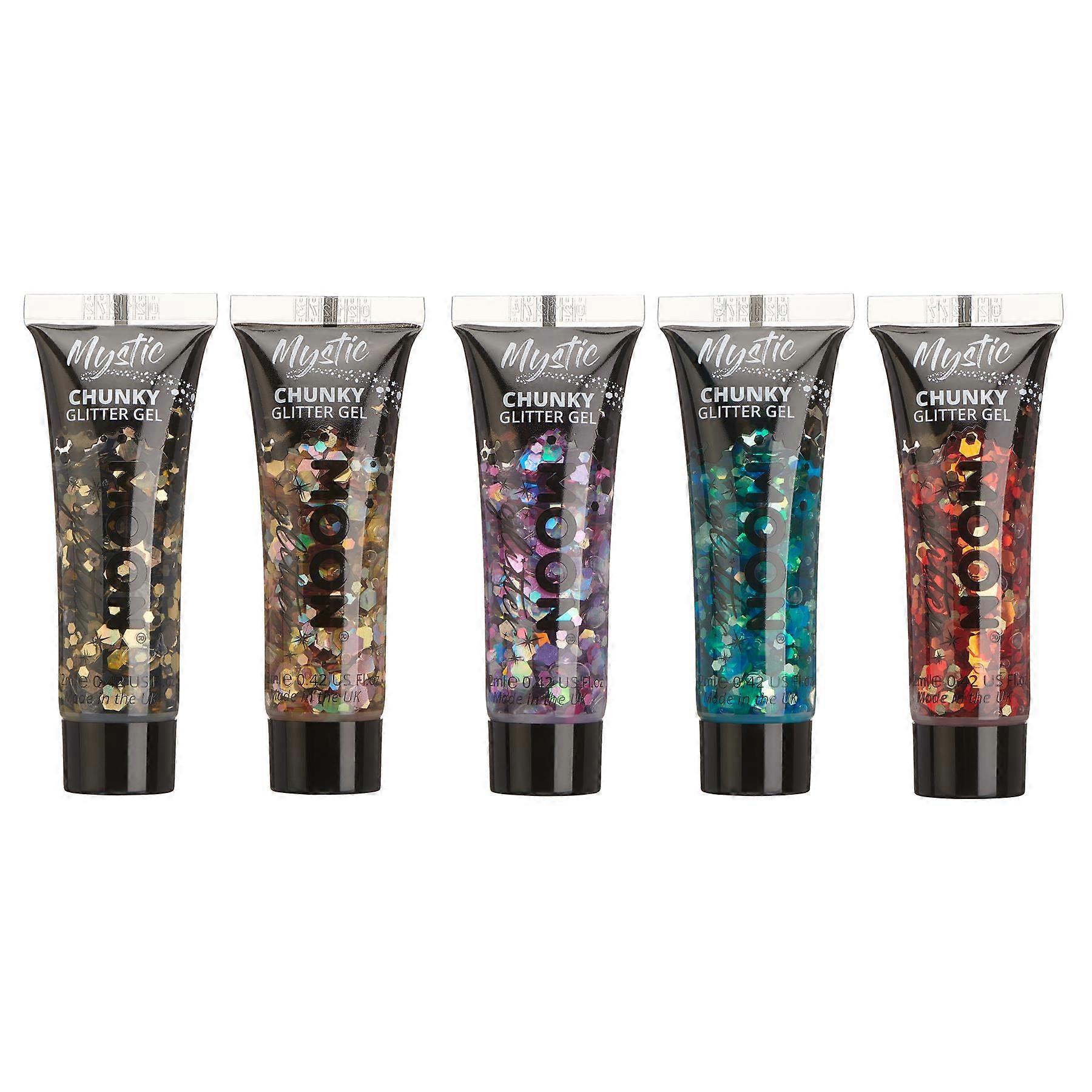 Moon Glitter - Mystic Chunky Glitter Gel - 5er Set
