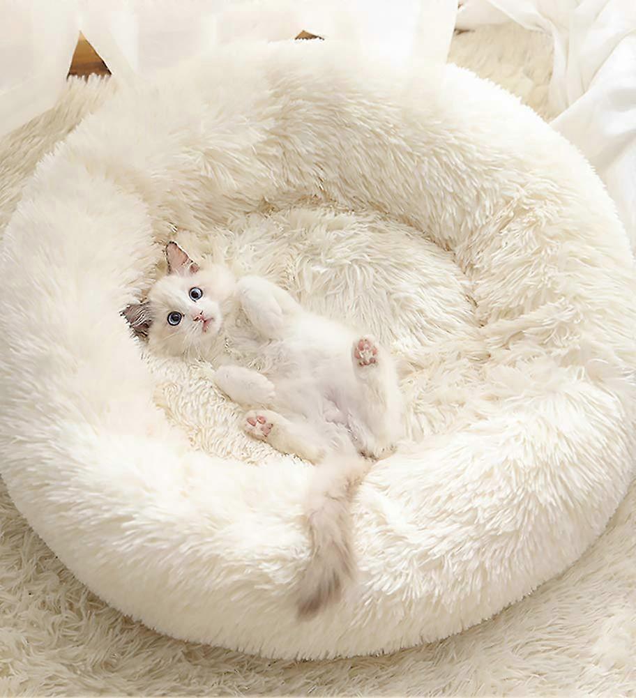 Warm Plush Dog Bed and Cat Bed, Soft Washable Cushion for Small to Medium Dogs and Cats, Cozy Pet Bed in Multiple Colors