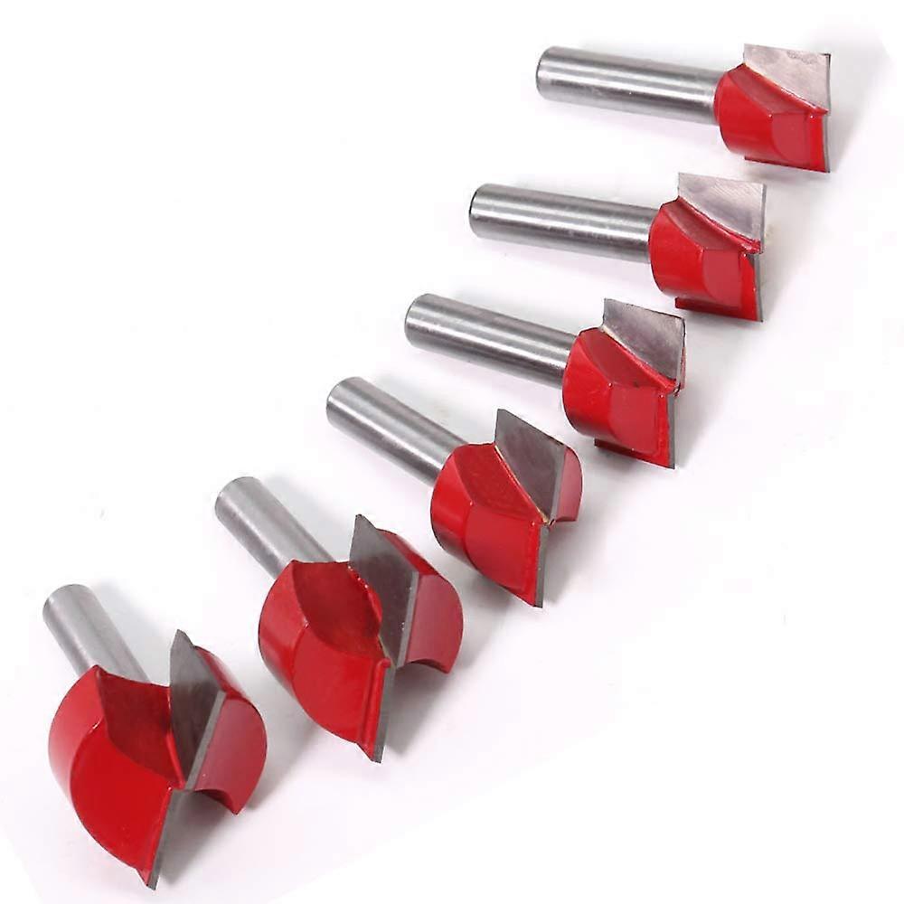 Pack of 6 Bottom Router Bit Cleaning Woodworking Cutter 8mm Shank Flush Trim Hinge Mortise Template Cleaning Bits