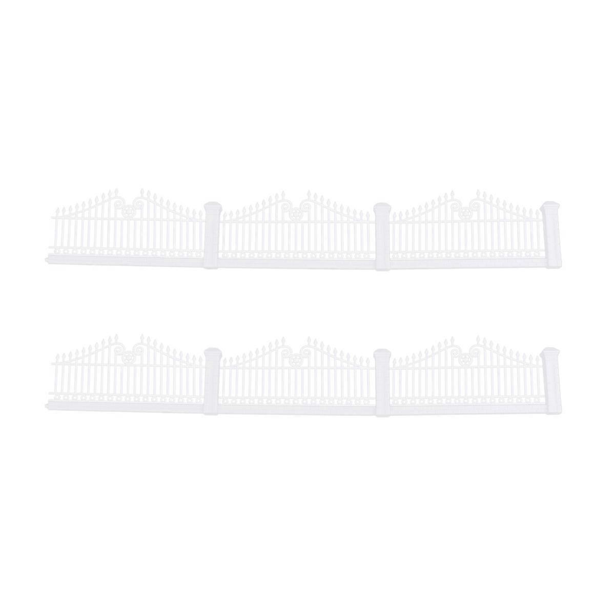 Durable Garden Fence Model for Courtyard, Sand Table DIY Landscaping Decor, Realistic Ornamental Fencing for Home and Party Displays