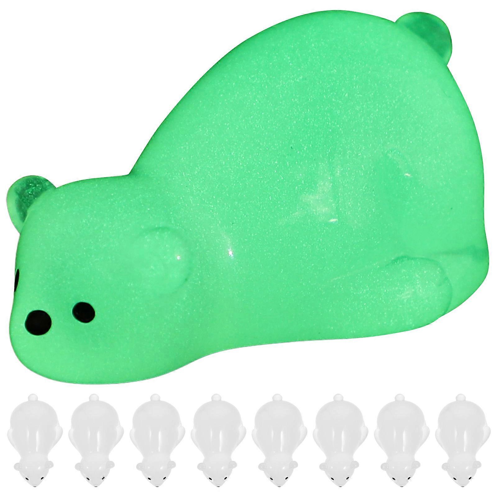 Bear Animal Figurine Assorted Color 3.50X2.20X1.80CM Resin Miniatures Figurines Lawn Decor 20Set