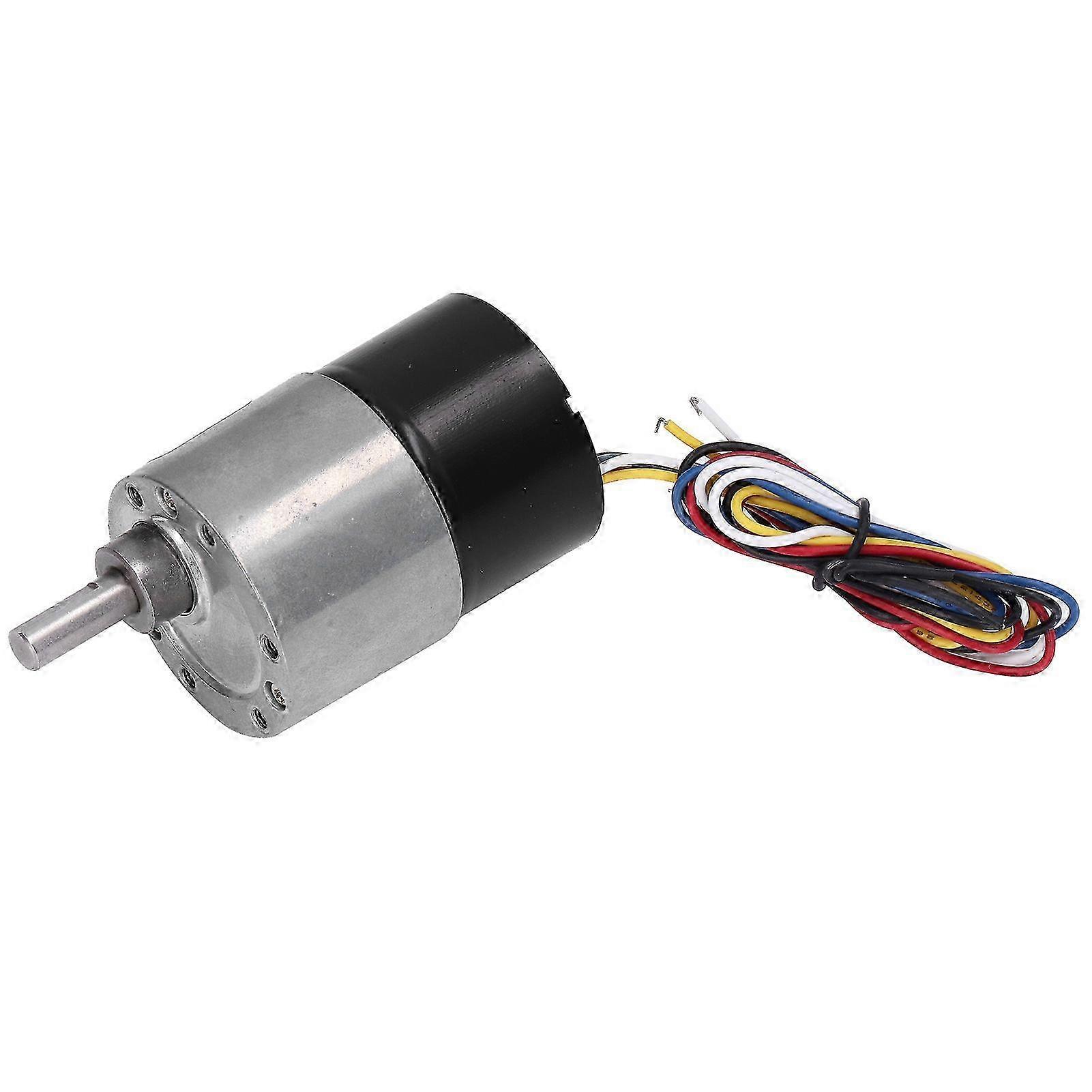 Brushless Gear Motor with Speed Reduction & D Shaft - Low Noise CW/CCW Rotation DC 12V 320RPM Geared Motor for DIY Projects