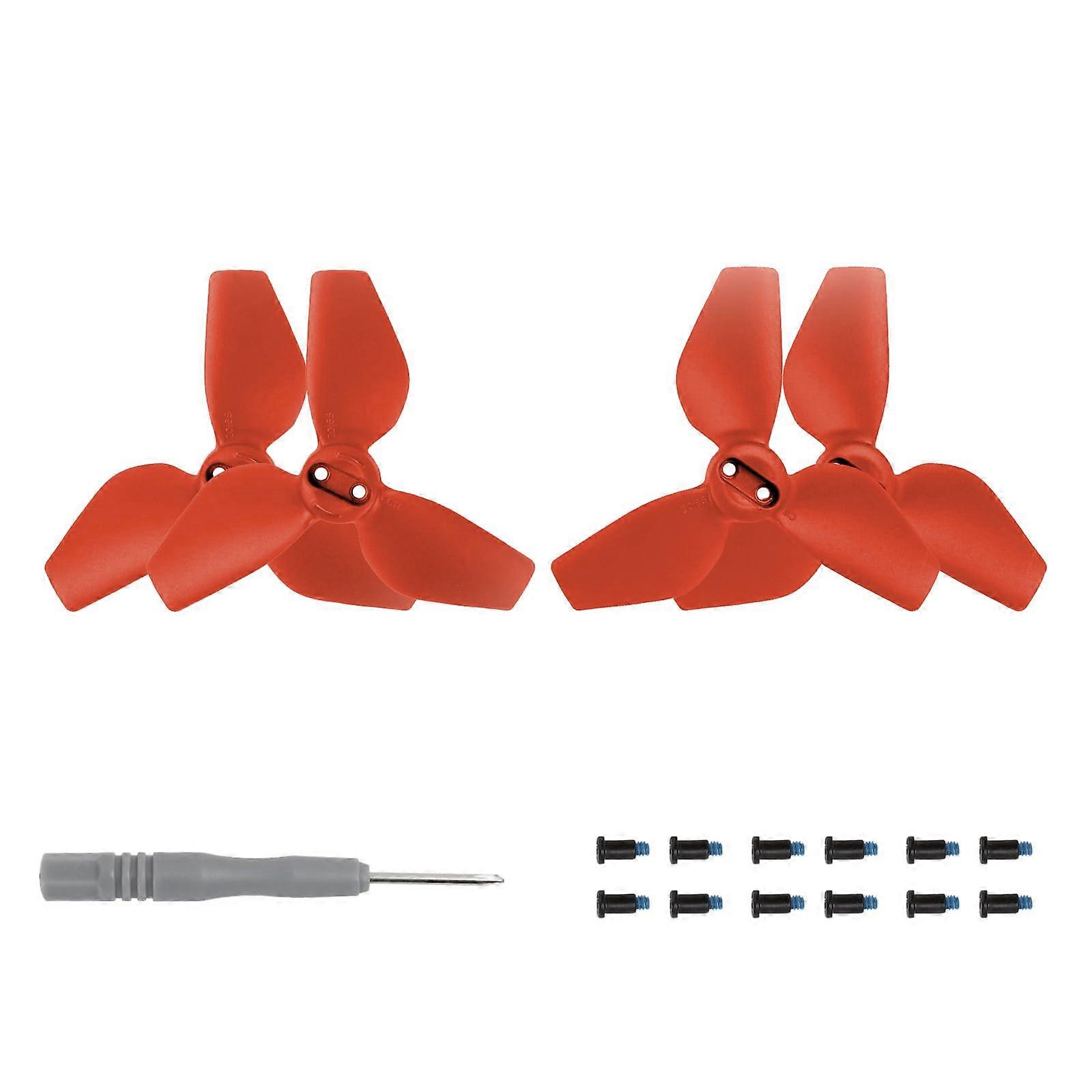 Replacement Propeller for DJI NEO Lightweight Safe Quick Release (Red for 2 Pairs)