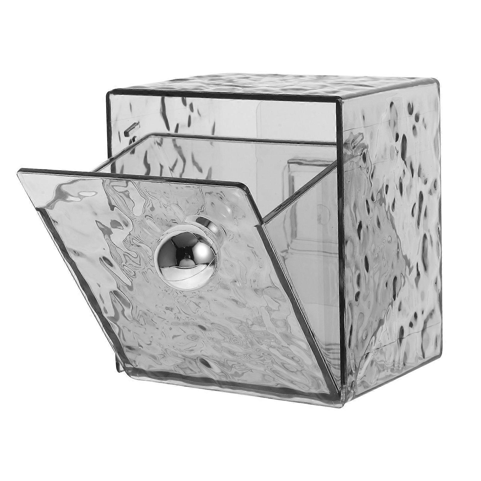 Make Up Holder Wall Mounted Storage Case For Home Use Cosmetic Organization Modern Design Light Grey 3.5×3.3×2.4in 1Pack