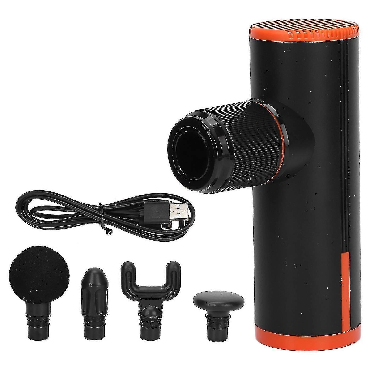 Mini Portable Muscle Massager 4 Speed Fascial Massage Pain Relief Body Relaxing Typec Charging Port