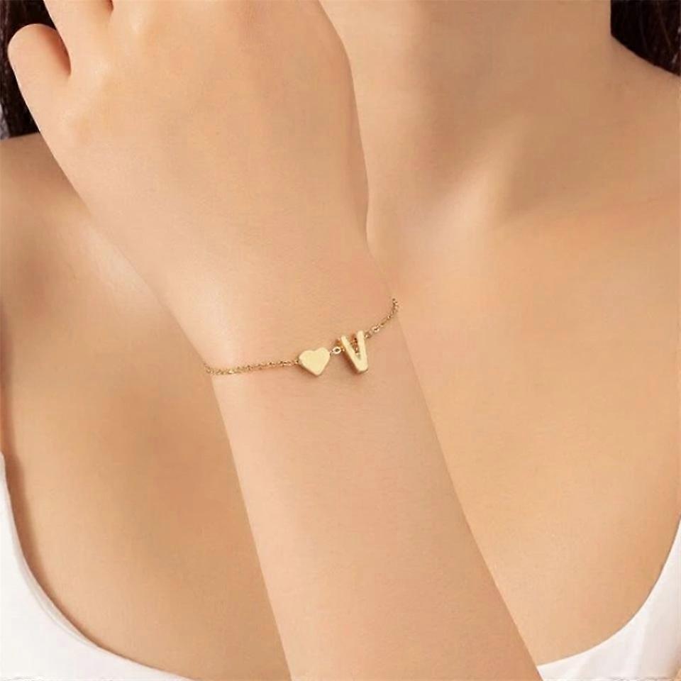 DIY handmade lettered women's bracelet