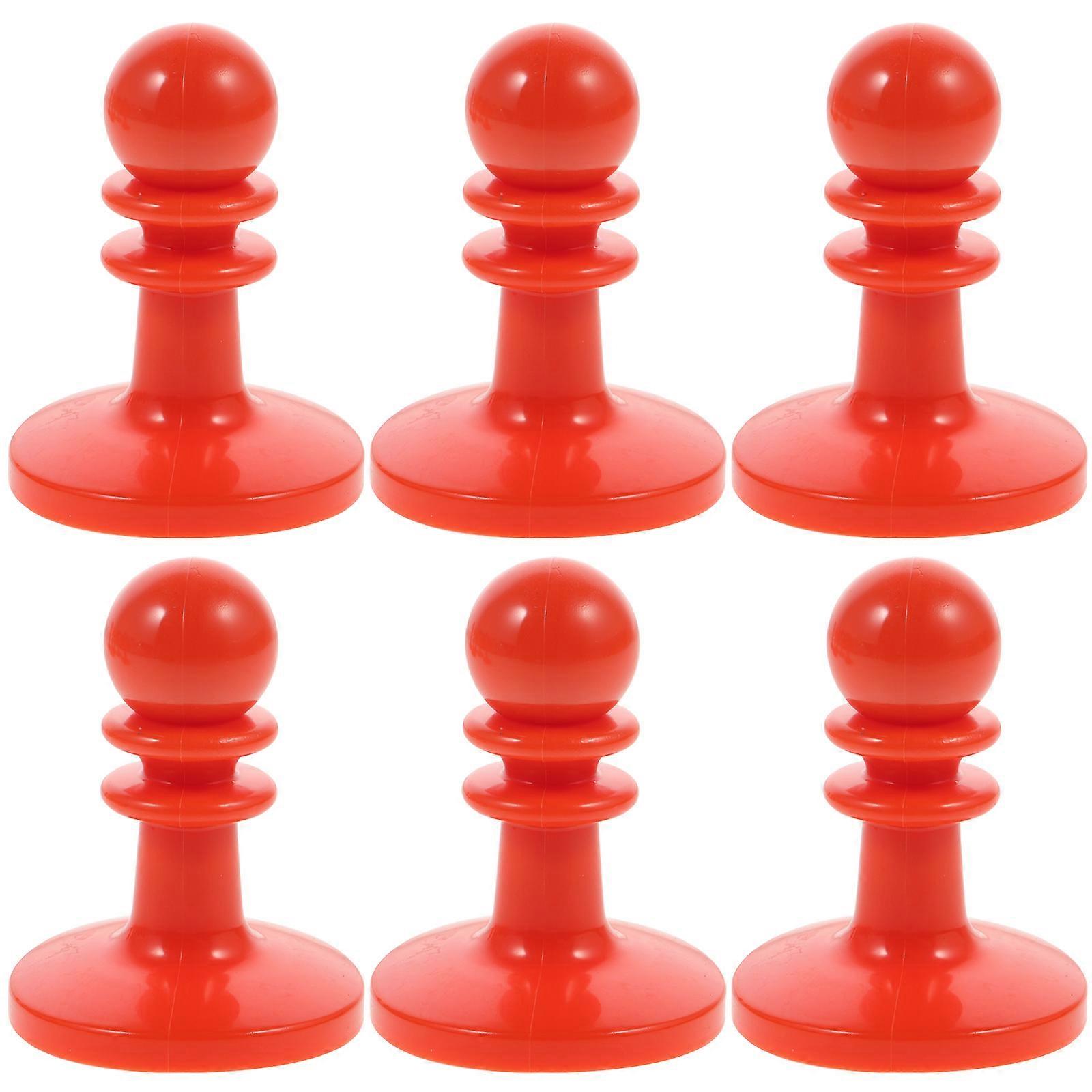 Plastic Thunder Protective Caps for Outdoor Use with Red Color and Creative Design 6 Pieces