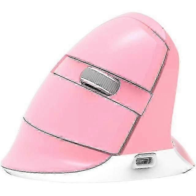 Wireless Game Mouse Vertical Ergonomic Mice(pink)
