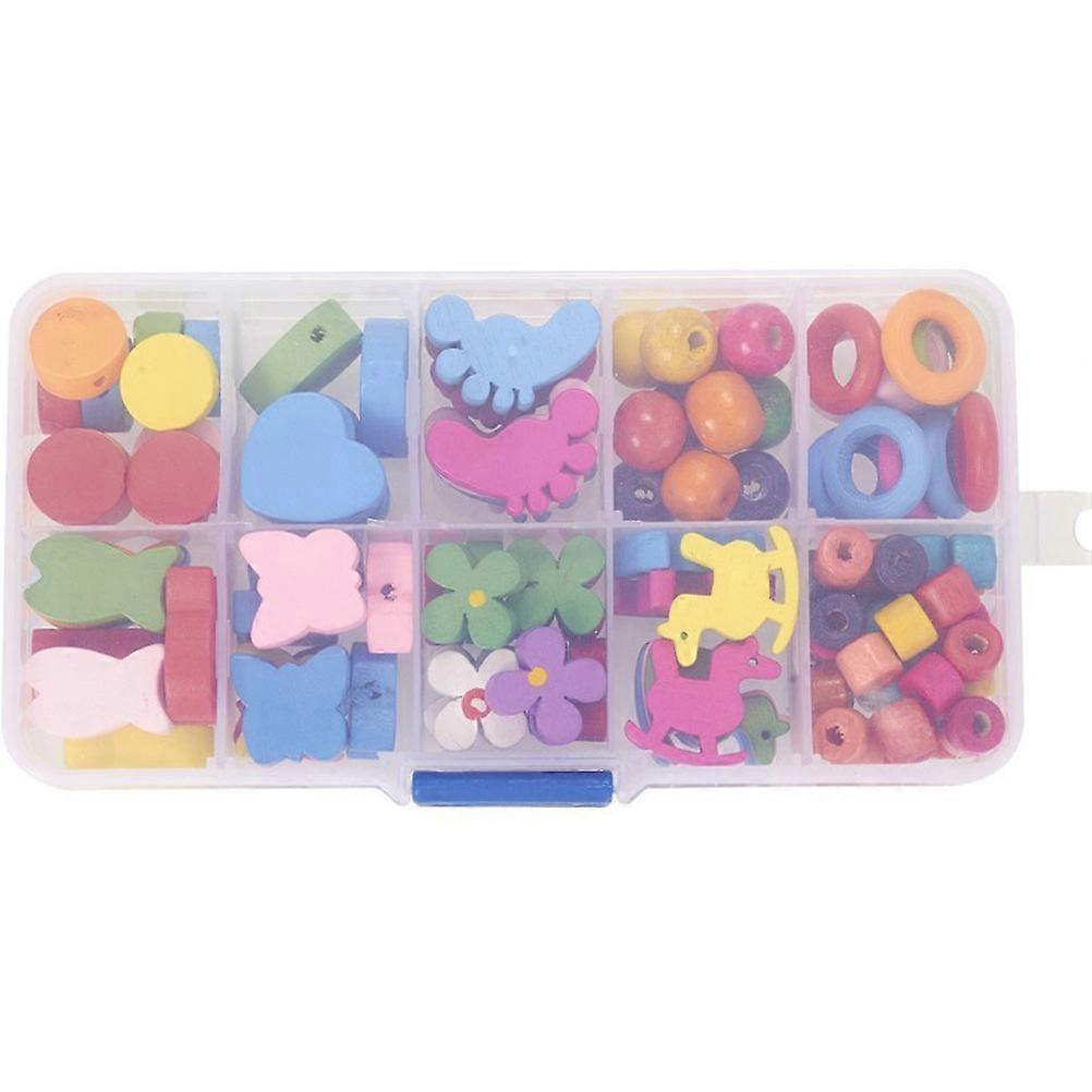 Durable Synthetic Material DIY Jewelry Accessories Set with 106 Pcs Mixed Shape Beads for Home