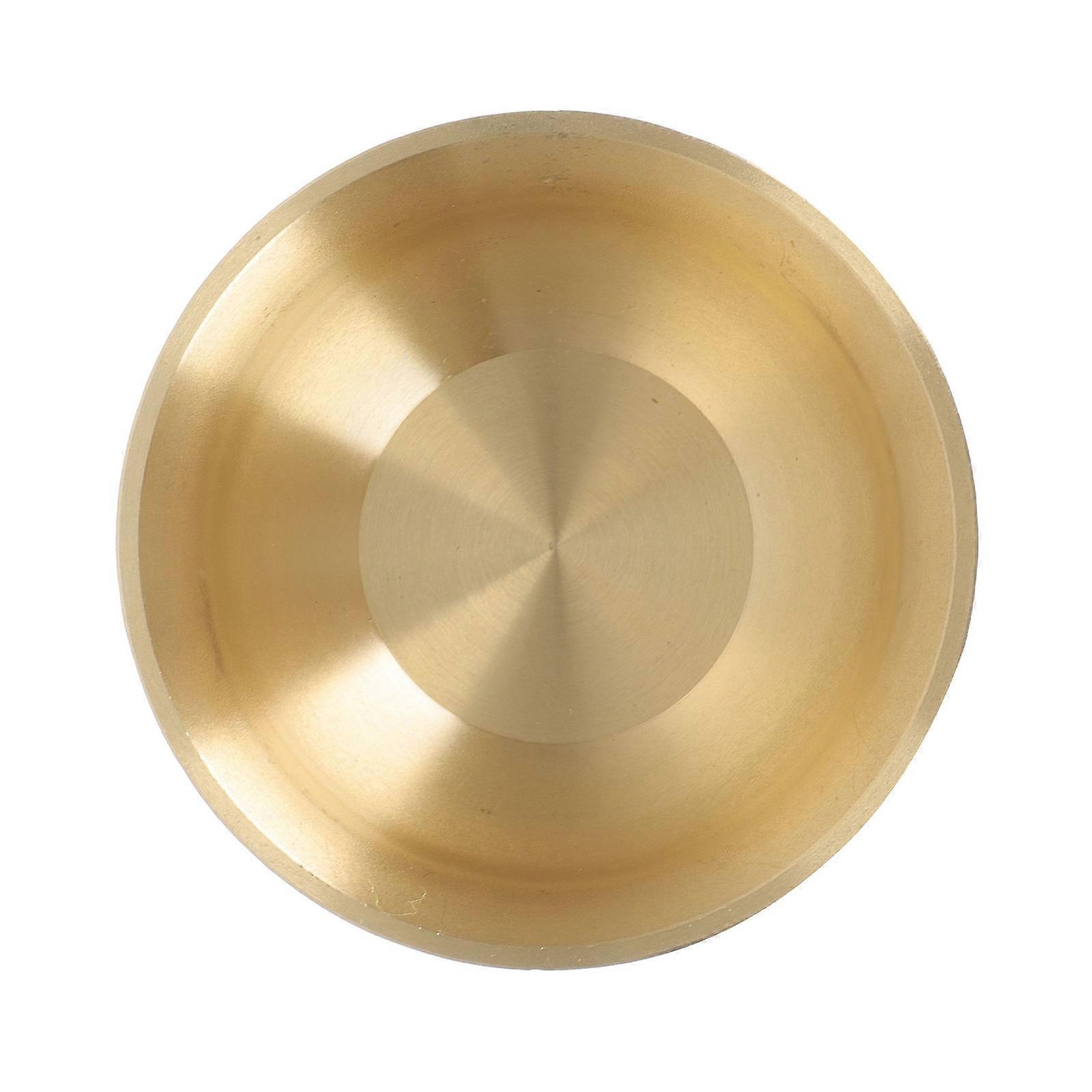 Golden Copper Cornucopia Bowl for Home Use Crafted with Classic Embossed Pattern 7-inch