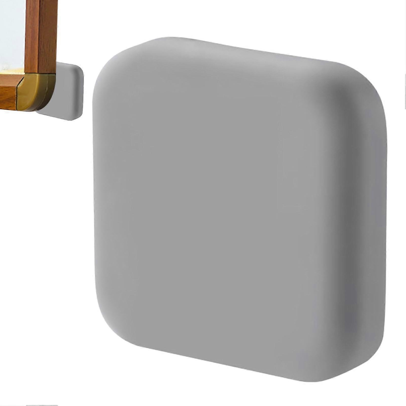 Door Stop - Silicone Wall Protector and Door Bumper, Collision Proof Cushion for Cabinets, Gray, Durable and Non-Slip