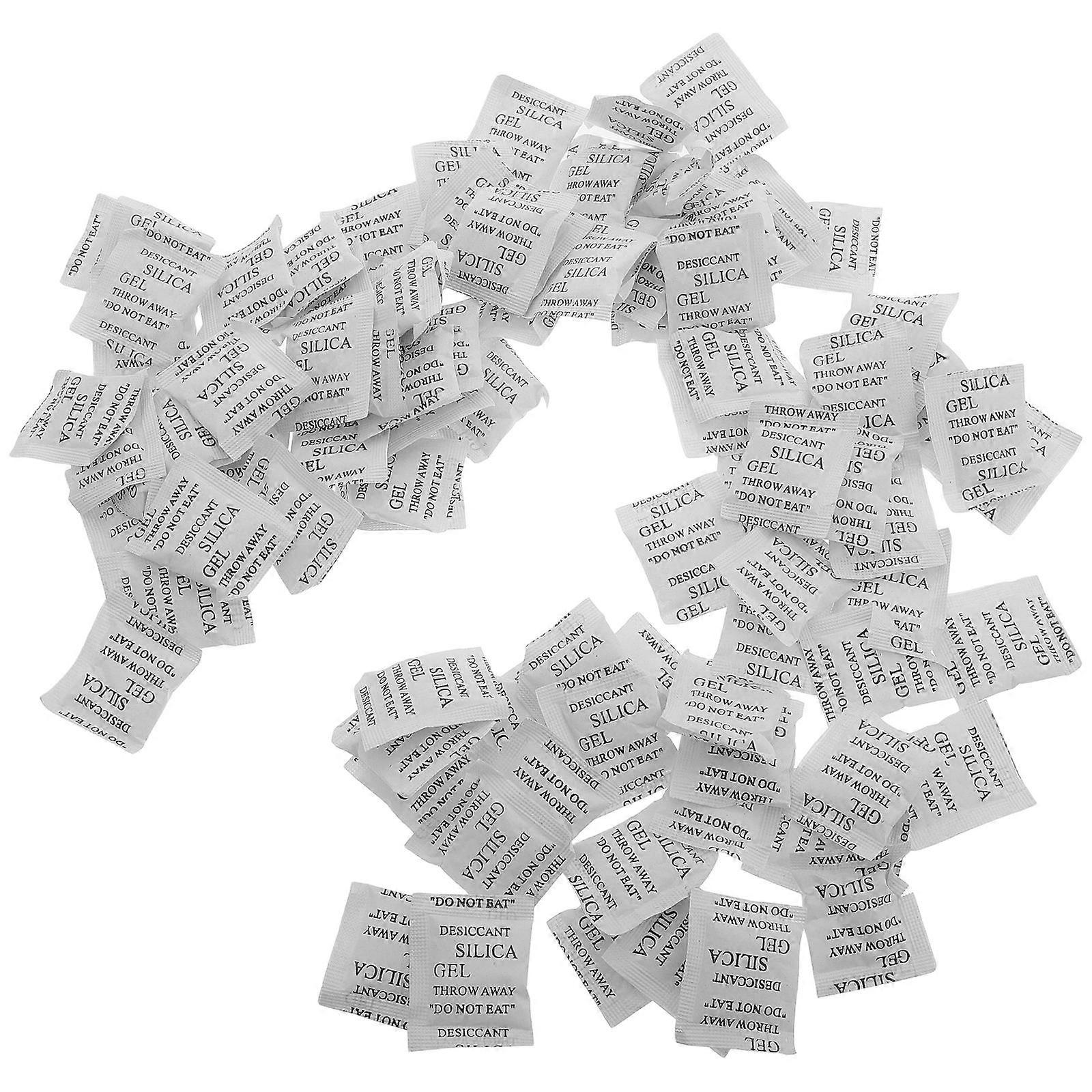 食品グレードのシリカパケット乾燥剤家庭用ビジネス吸湿貯蔵メンテナンス複合紙4 40X4 40X0 20CM 100個