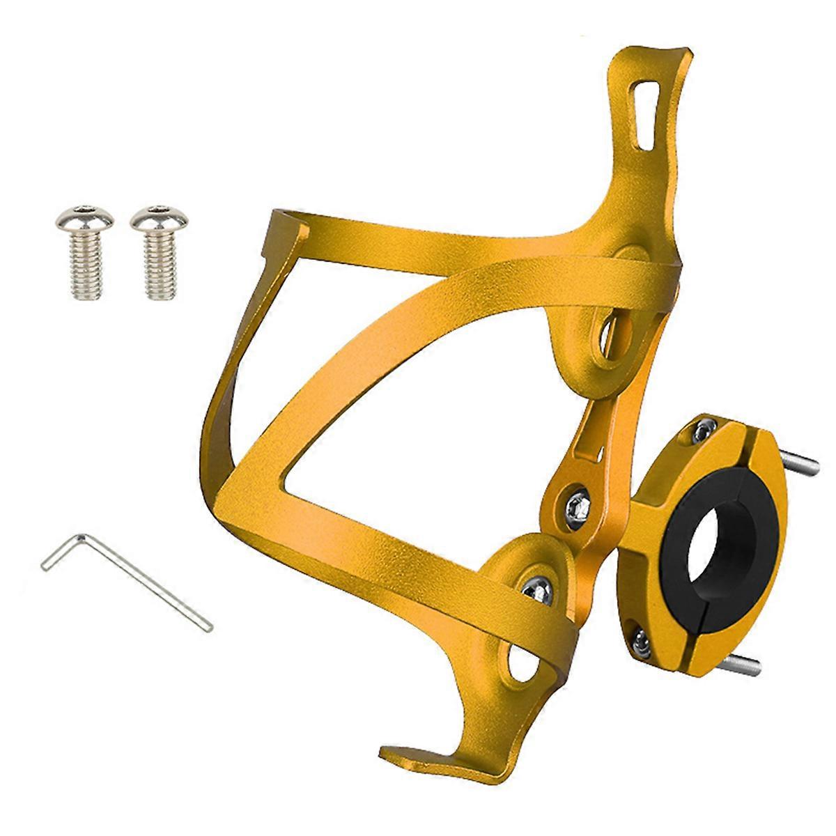 Bike Water Bottle Rack Scientific Design Durable Aluminum Alloy Kettle Storage for Mountain Biking 14.7x8x8cm 1Pcs